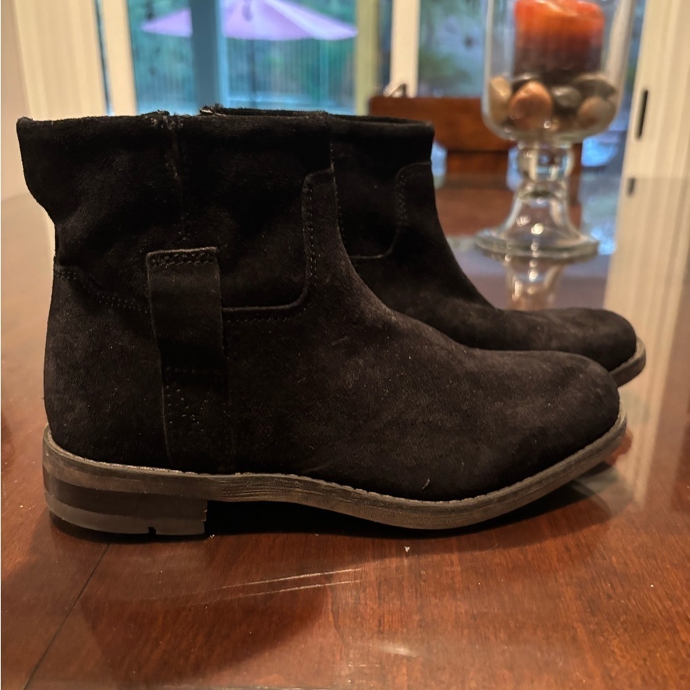 Franco Sarto Black Suede Shoes